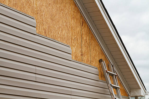 Professional Vinyl Siding technician working in Collinsville, TX